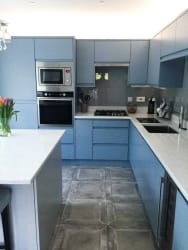 Kitchen in Gaddesby range/Sodermalms in Denim