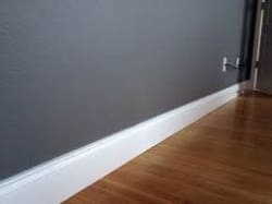 Clean skirting finish