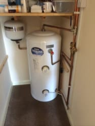 Unvented cylinder install