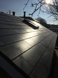 Slating a roof in Folkestone using fibre cement slates