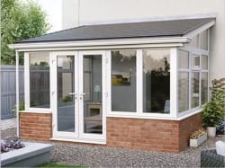 Warm roof with composite slate tiles 