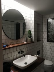 recessed LED strip /  bathroom lighting