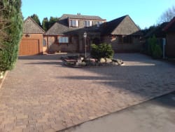 Block paving drive