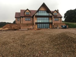 Pin tile roof on a new build