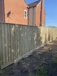 New fence in staled