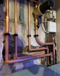 new pipework and nest box