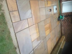 Indian sandstone patio