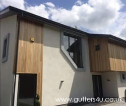 Slate grey seamless aluminium gutter RAL 7015