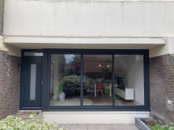 Aliminium door and patio combination