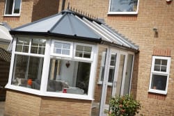 EYG conservatory with solid roof
