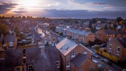 Ariel Shot of UK Houses