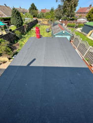 Felt flat roof