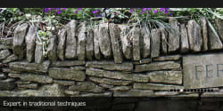 Dry stone wall fitted two generations ago and we are still carrying along the family tradional teqnuiqes