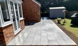 Porcelain patio project 