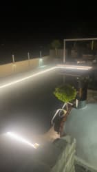 LED Pool lights fitted for customer in Glynneath