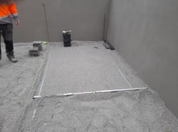 getting levels and screeding for block pave pic 1