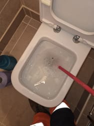 Blocked toilet