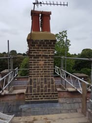 Chimney repointed