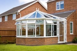 Rear White UPVC Conservatory