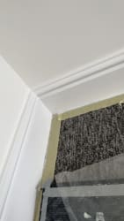 Skirting fitted and painted - full finished 