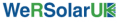 WE R Solar UK logo