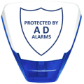 A D Alarms logo