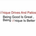 Unique Drives and Patios logo
