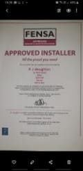 R J Moughton Double glazing logo