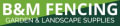 B & M Fencing logo