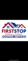 First stop roofing logo