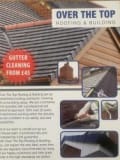 Over the top roofing and building logo