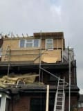 Home&dry uk Roofing and building logo