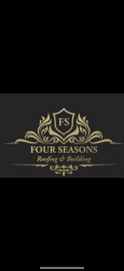 Four seasons roofing and building logo