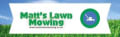 Matts Lawn Mowing logo