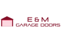 E & M Garage Doors logo