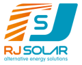R J Solar logo