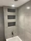 Tiling and painting logo