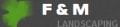 F M LANDSCAPING logo