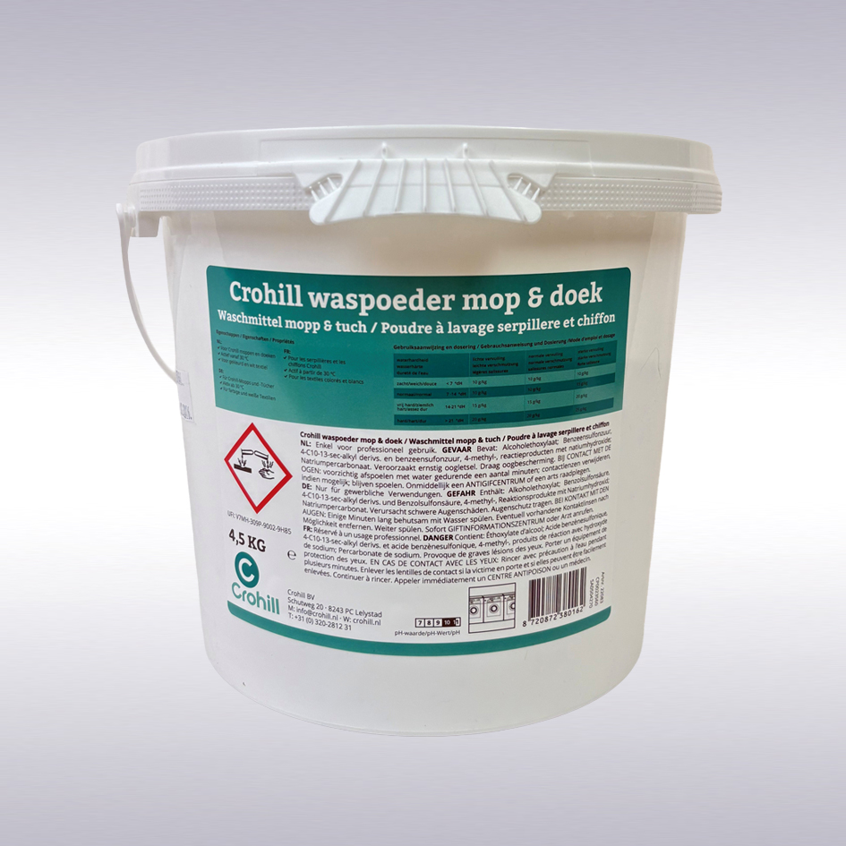 Crohill waspoeder mop & doek, 4,5 kg-N