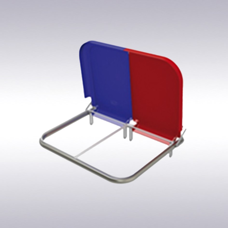 (L) RVS zakhouder 2 x 70 ltr zonder deksels -N-