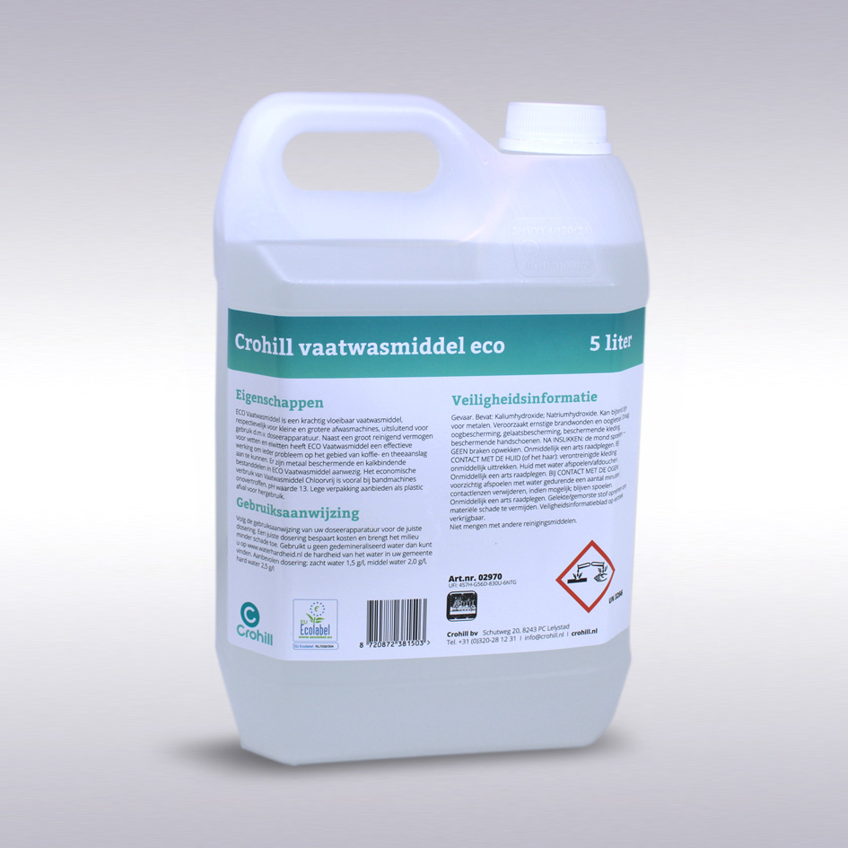 Crohill vaatwasmiddel eco, 2 x 5 liter -N