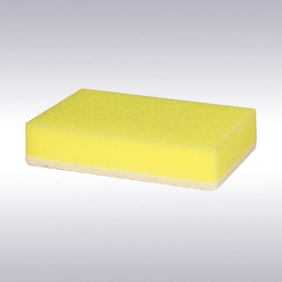 Gele schuurspons met witte pad - vpe 10
