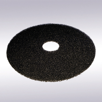 Vloerpad zwart, 17 inch / 43 cm - vpe 5