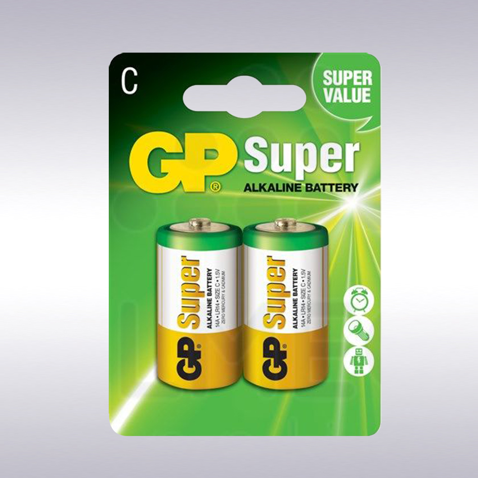 Alkaline batterijen type C / LR14, vpe 2 -N-