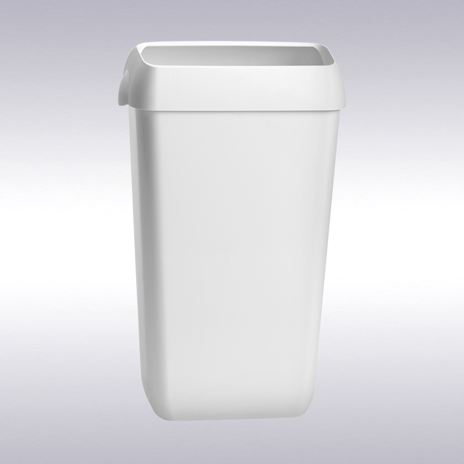 Afvalemmer open inworp wit 25 liter -N-