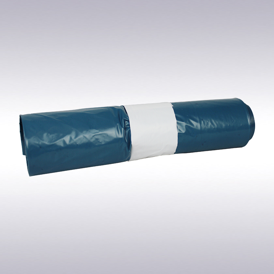 Afvalzak LDPE, 65/25 x 140 cm blauw T70 kliko