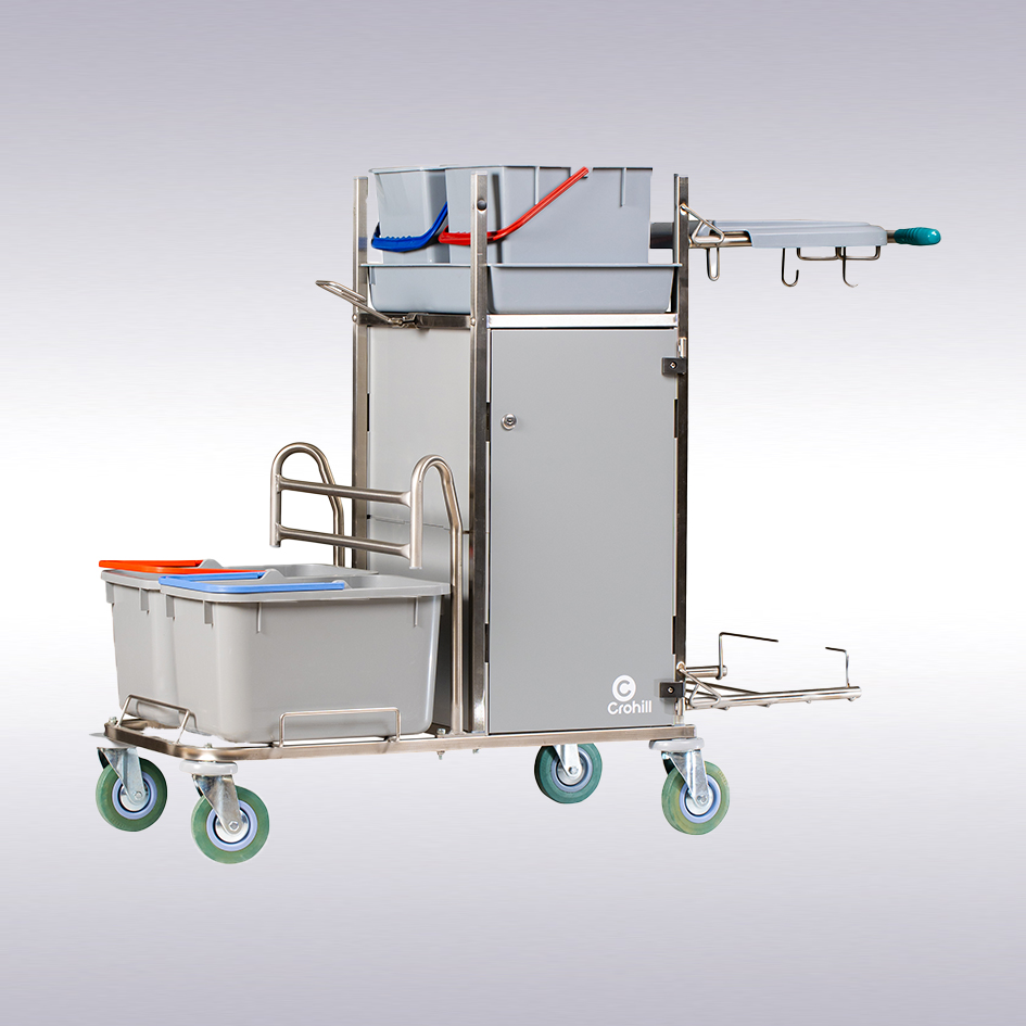 Crohill sanitair werkwagen - RVS -N-