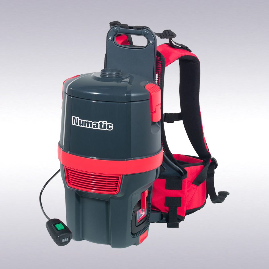 Numatic rugstofzuiger RSB150-NX graphite/rood excl. Accu