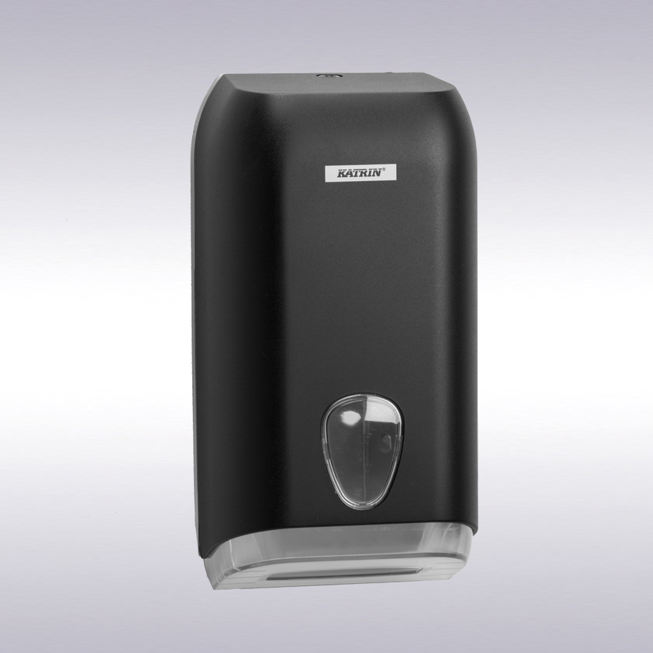 (L) Katrin Bulk pack toiletpapier dispenser zwart -N-