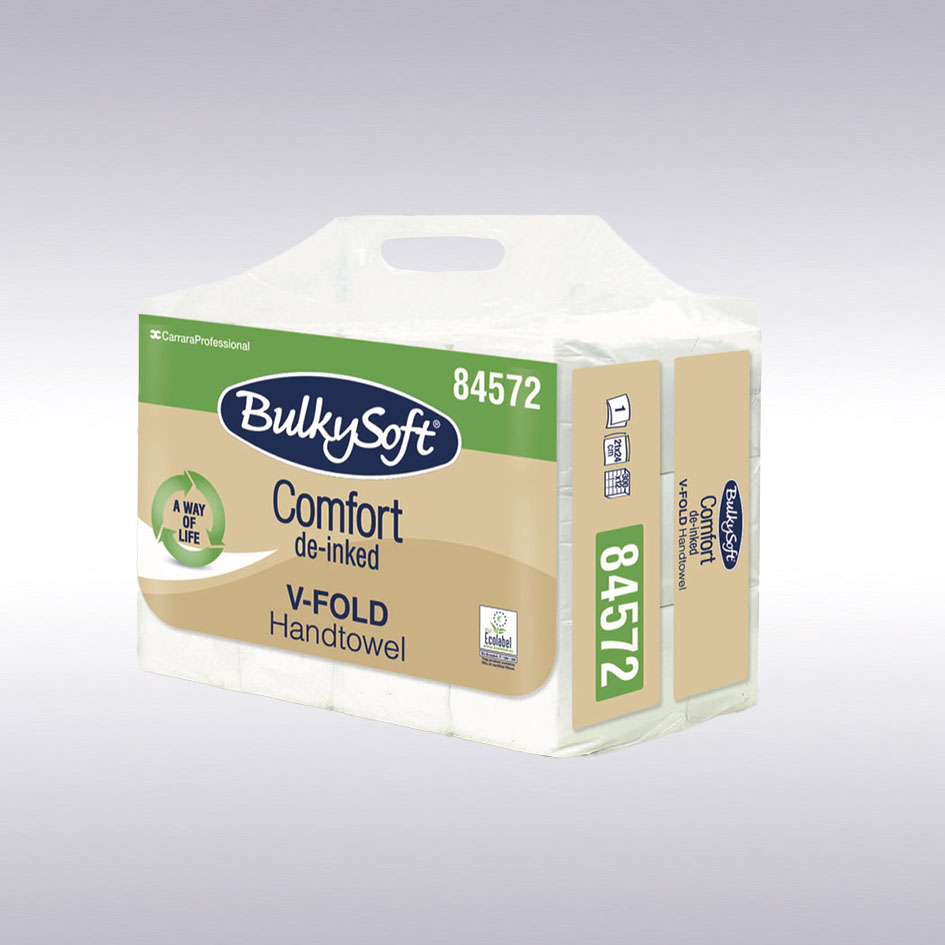 BS Comfort vouwhanddoeken, 1 laags, wit tissue, 3600 vel